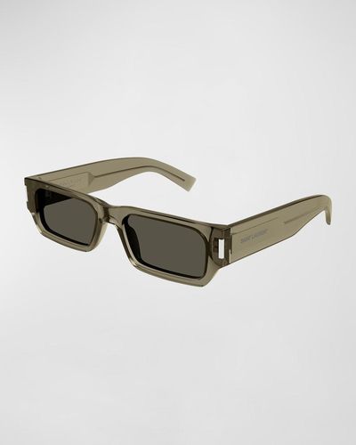 Saint Laurent Sl 660 Acetate Rectangle Sunglasses - Multicolor