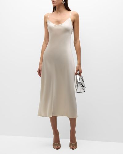 SABLYN Taylor Silk Slip Dress - Natural