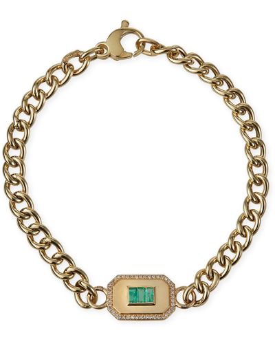 Kastel Jewelry Champion Emerald Link Bracelet - Metallic