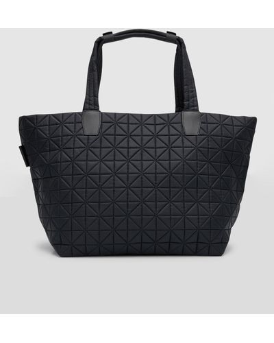 VEE COLLECTIVE Medium Quilted Nylon Tote Bag - Black
