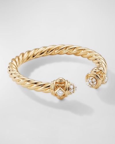 David Yurman Renaissance Ring With Diamonds - Metallic