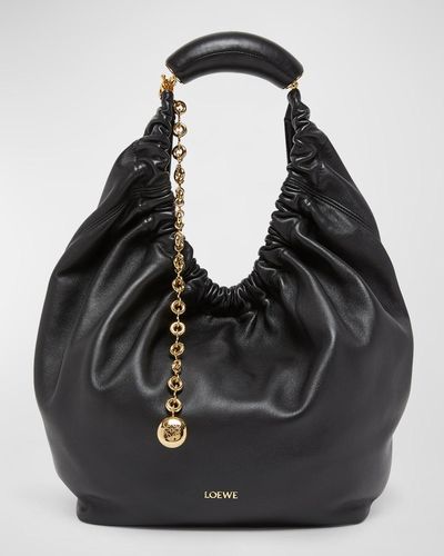 Loewe Squeeze Small Shoulder Bag - Black