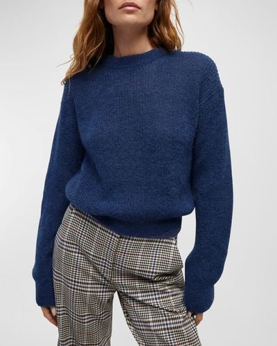 Veronica Beard Melinda Crewneck Sweater - Blue