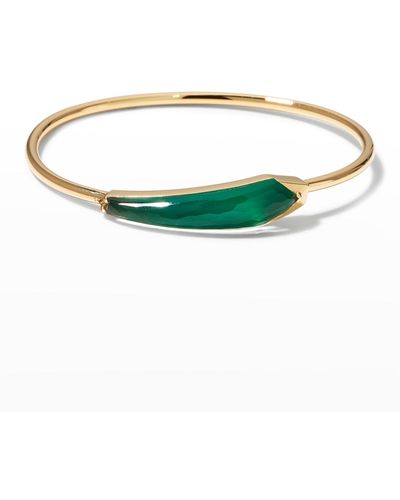 Stephen Webster Flexi Bracelet Set With Green Agate Clear Quartz