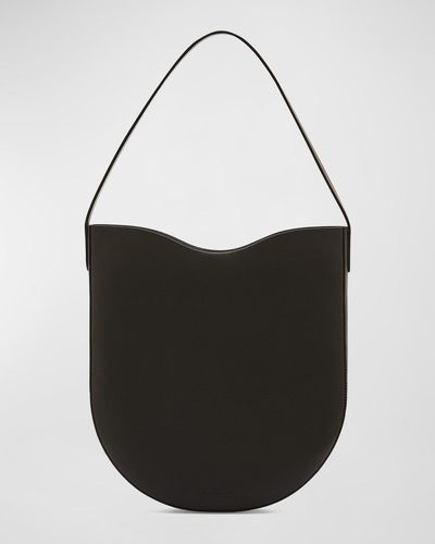 Il Bisonte Roseto Vacchetta Leather Hobo Bag - Black