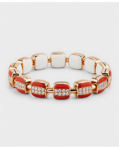 Picchiotti Xpandable Reversible Bracelet With Pave Diamonds - White