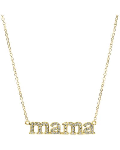 Jennifer Meyer 18k Diamond Mama Necklace - Metallic