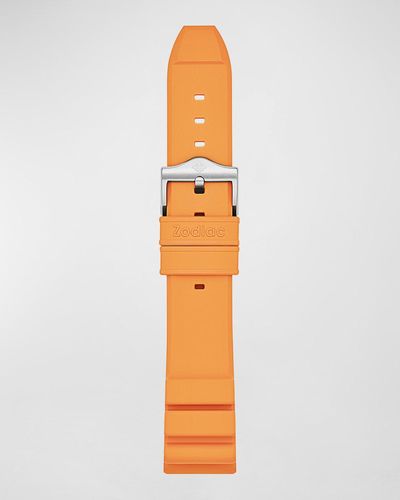 Zodiac Pro-Diver Rubber Watch Strap, 20Mm - Orange
