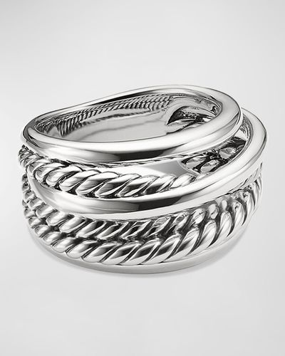 David Yurman Crossover Narrow Ring - Gray