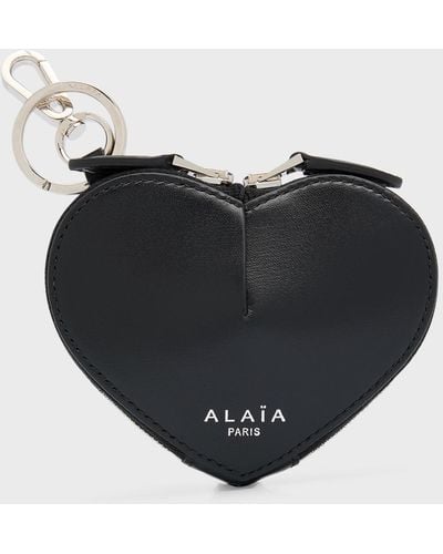 Alaïa Le Coeur Mini Charm - Black