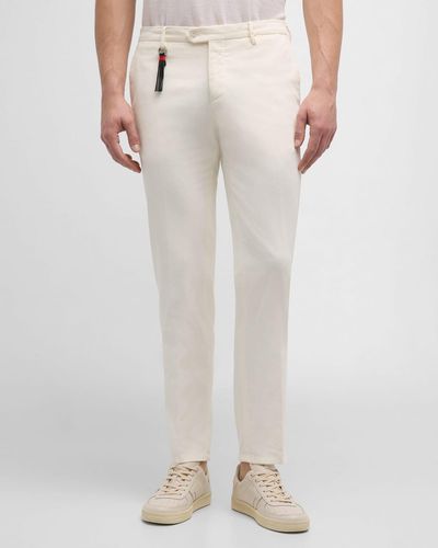 Marco Pescarolo Luxe Twill Chino Pants - White