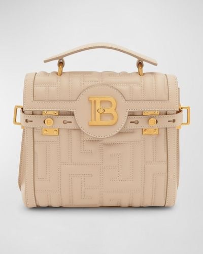Balmain Bbuzz 23 Top-Handle Bag - Natural