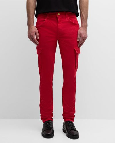 Monfrere Pique Cargo Pants - Red
