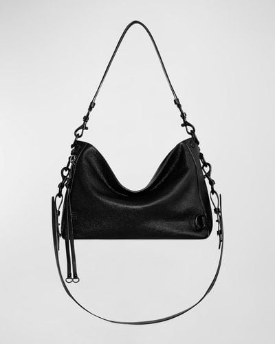 Rebecca Minkoff Mab Zip Leather Crossbody Bag - Black