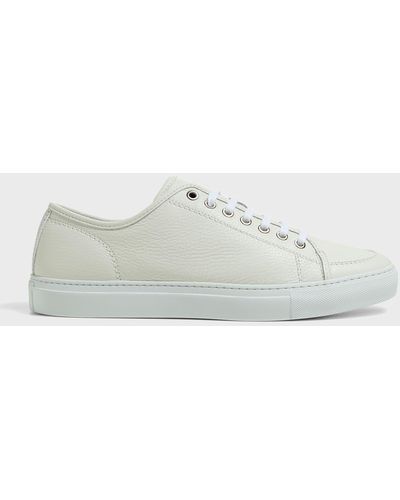 Brioni Leather Low-top Sneakers - Gray