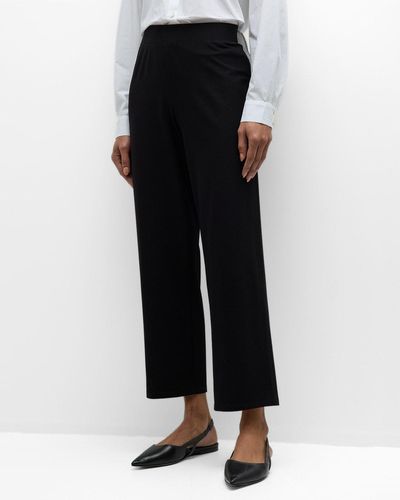 Eileen Fisher Cropped Stretch Crepe Pants