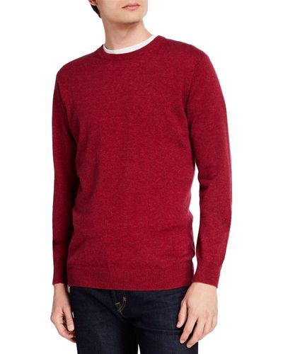 Rodd & Gunn Queenstown Optim Wool-Cashmere Sweater - Red