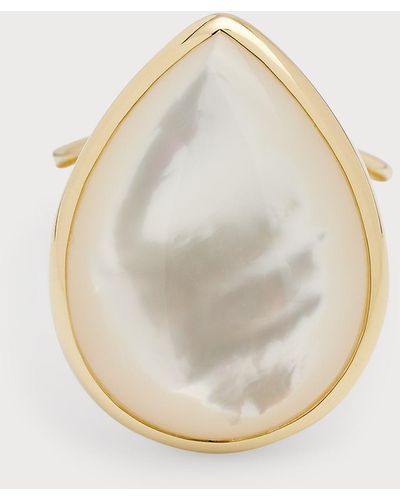 Ippolita 18K Polished Rock Candy Medium Teardrop Ring - Natural