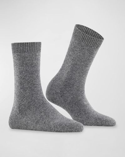 FALKE Cashmere & Wool-Blend Cozy Socks - Gray