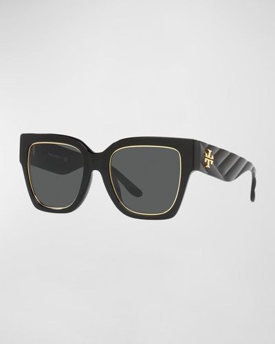 Tory Burch 52mm Square Sunglasses - Black