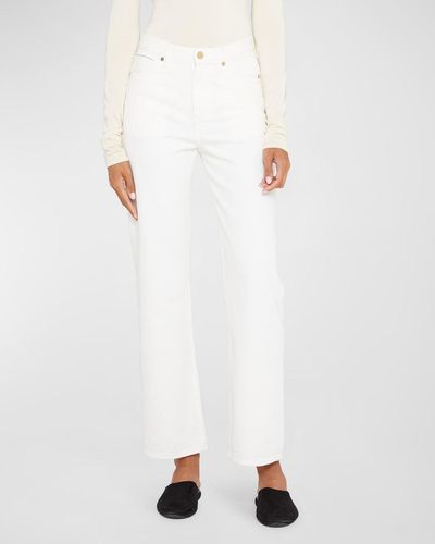 TOVE Sade Mid-Rise Straight Jeans - White