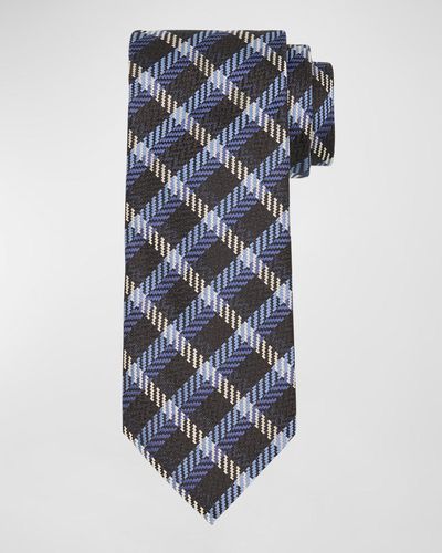 Tom Ford Multi-Check Silk Tie - Multicolor