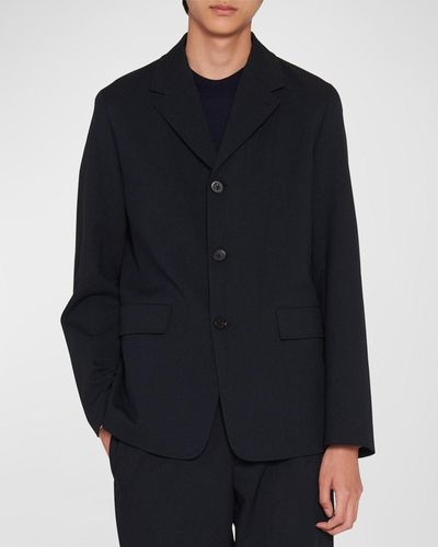 Jil Sander Solid Suit Jacket - Black