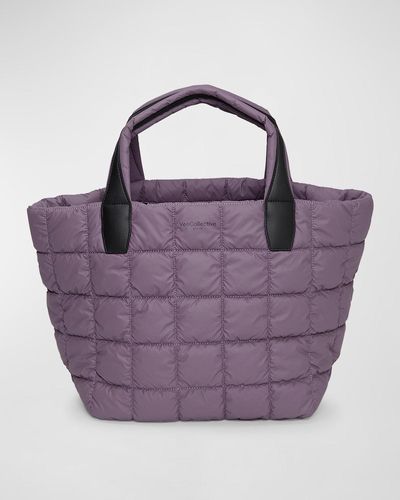 VEE COLLECTIVE Porter Medium Quilted Tote Bag - Purple