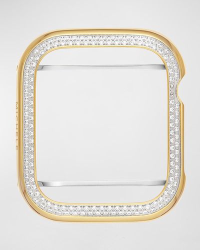 Michele Diamond Jacket For Apple Watch In Two-tone Gold Plating, 41mm - Metallic