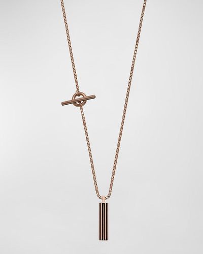 Marco Dal Maso Acies Bar Pendant Necklace - Metallic