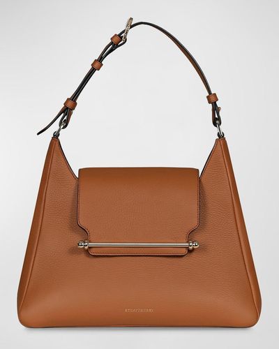 Strathberry Multrees Midi Leather Hobo Bag - Brown