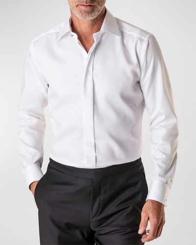 Eton Slim Fit Signature Twill Dress Shirt - White