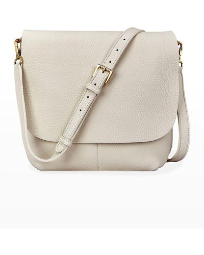 Gigi New York Andie Leather Crossbody Bag - White
