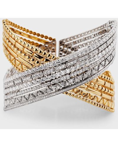 Etho Maria 18k Yellow And White Gold Diamond Bracelet - Metallic