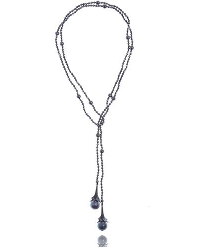 M.c.l  Matthew Campbell Laurenza Multi-pearl & Hematite Beaded Necklace - Metallic