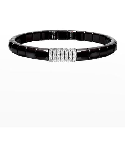 ’ROBERTO DEMEGLIO Pura Matte Ceramic & 18K Bracelet With Diamonds, 0.49 Tdcw - Black
