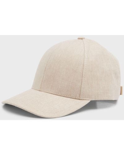 Varsity Headwear Hampton Linen Baseball Hat - Natural