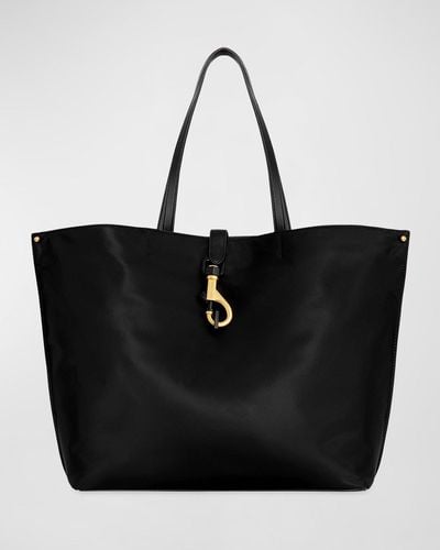 Rebecca Minkoff Megan Faux Leather & Nylon Tote Bag - Black