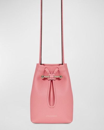 Strathberry Osette Pouch Leather Crossbody Bag - Pink