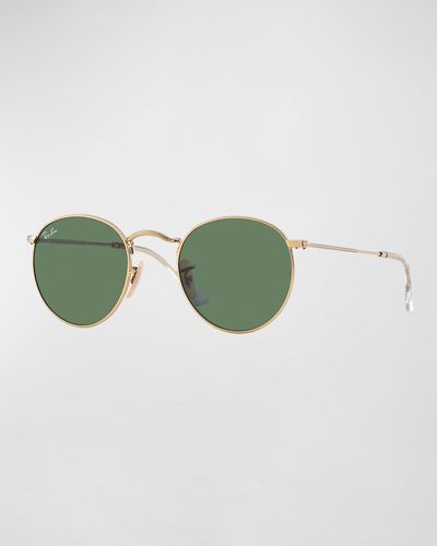 Ray-Ban Round Metal Sunglasses, , 53Mm - Green
