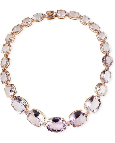 Etho Maria 18K Graduated Amethyst Necklace - Natural