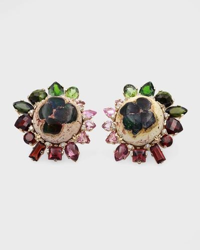 Stephen Dweck Opal In Matrix Mixed Gemstone Earrings - Multicolor