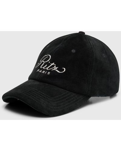 FRAME x Ritz Paris Suede Baseball Hat - Black
