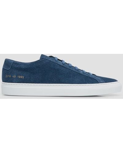 Common Projects X B.shop Achilles Patterned Suede Low-top Sneakers - Blue
