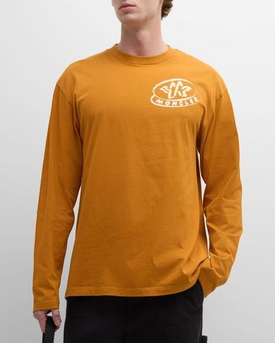Moncler Stencil Logo T-Shirt - Orange