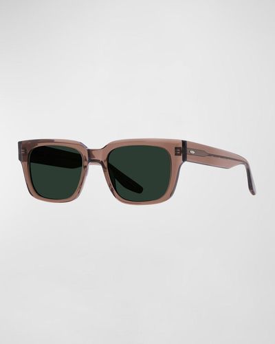 Barton Perreira Zander Plastic Rectangle Sunglasses - Multicolor