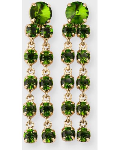 Rebekah Price Deja-vu Green Drop Earrings