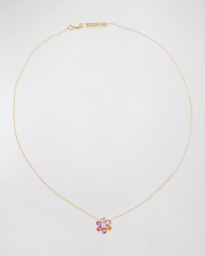 Stevie Wren 14k Pink Ombre Flower Stud Earrings - White