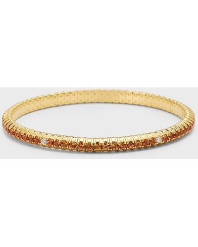 Zydo 18k Yellow Gold Bracelet With Sapphires And Diamonds - Metallic