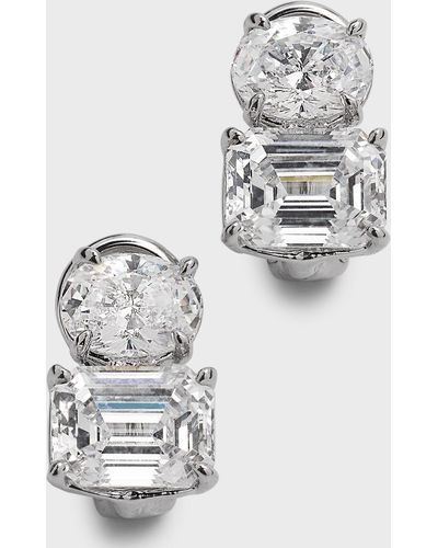 Fantasia by Deserio Cubic Zirconia Drop Earrings in Gray Lyst
